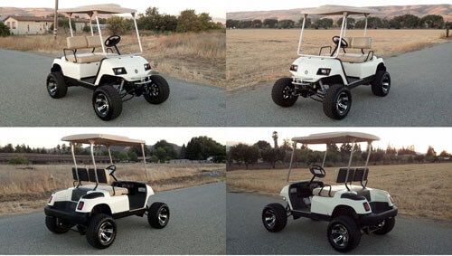 Club Car DS & Carryall Golf Cart Winch Mount Front Bumper Brush Guard