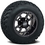 Set of 4 GTW Storm Trooper Wheels with Sahara Classic A-T Tires - 10 Inch