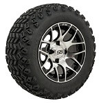 GTW Pursuit 12 in Wheels with 22x11-12 Sahara Classic All-Terrain Tires - Set of 4